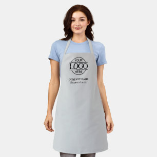 Tablier personnalisé gris avec logo uniforme perso