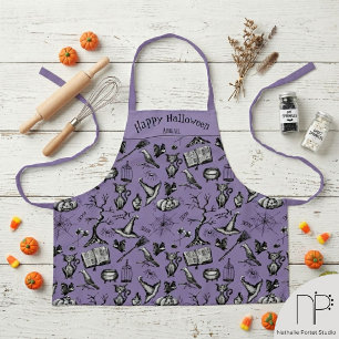 Tablier personnalisé Halloween effrayant pour enfa