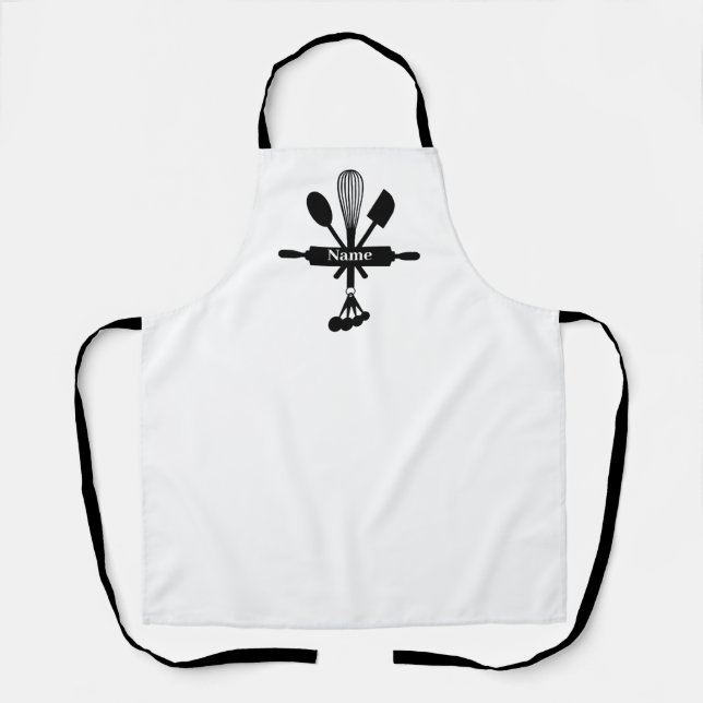 Tablier personnalisé Icône de cuisson (Recto)