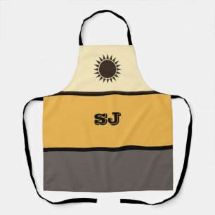 Tablier personnalisé jaune Solidago du Sud-Ouest