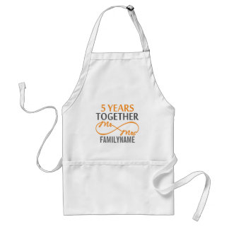 Tablier Personnalisé M. et Mme 5e anniversaire