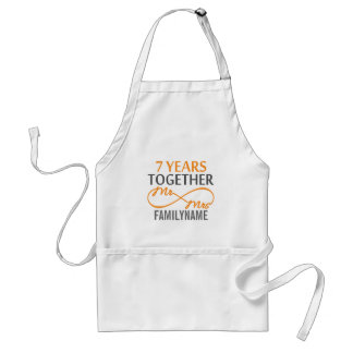 Tablier Personnalisé M. et Mme 7e anniversaire
