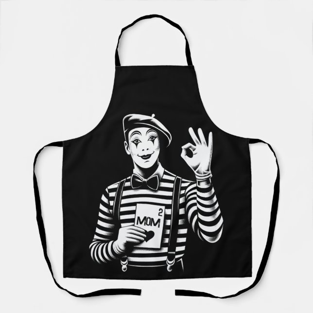Tablier Personnalisé Maman de 2, 3, 4, 5 Anniversaire Fête (Recto)
