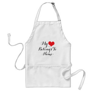 Tablier Personnalisé Mon Coeur Appartient À<Name>