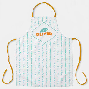 Tablier personnalisé Motif Flèche bleu Boho person