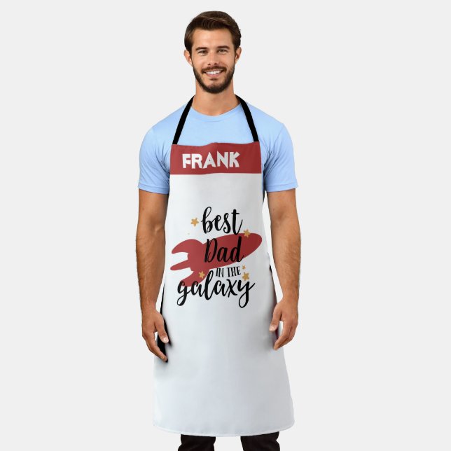 Tablier personnalisé, papa Fête des pères (Porté)