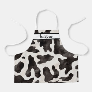 Tablier personnalisé pour enfants à motif vache