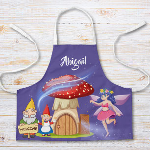 Tablier personnalisé pour enfants Fée et Gnome   V