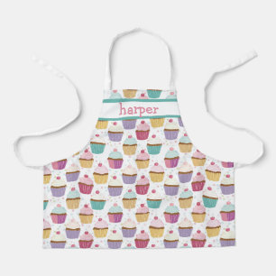 Tablier personnalisé pour enfants pour cupcakes
