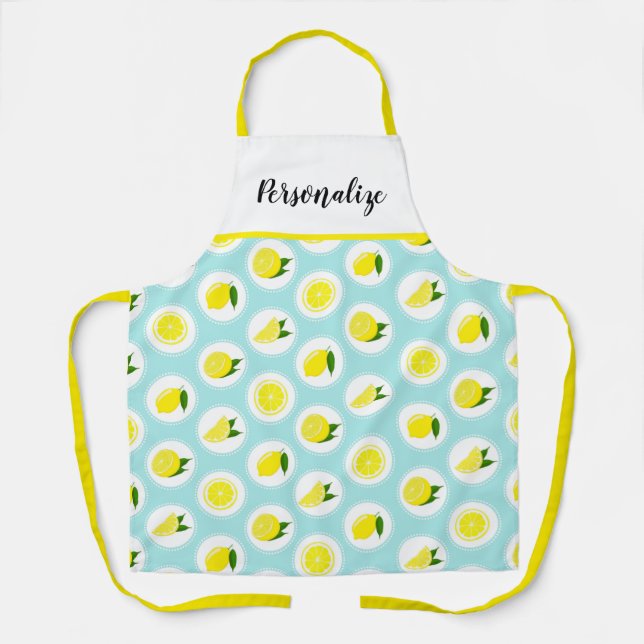 Tablier personnalisé pour femmes citron (Recto)