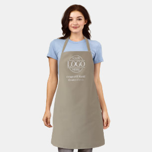 Tablier Personnalisé Taupe avec Logo Uniforme Pers