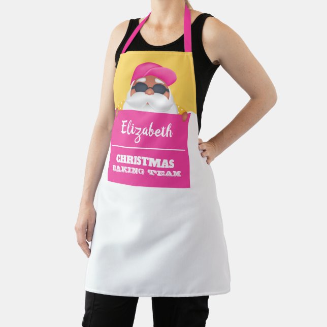 Tablier Personnalisé Tropical Père Noël (Insitu)
