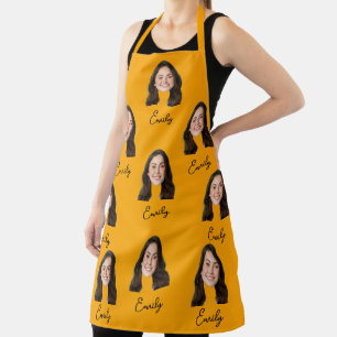 Tablier Personnalisé Visage Chef Cuisine Drôle Cadeau Drôl