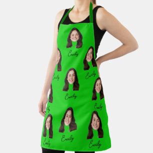 Tablier Personnalisé Visage Chef Cuisine Drôle Cadeau Drôl