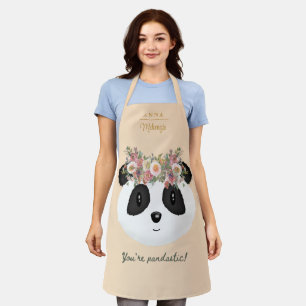 Tablier Personnalisé Vous êtes Pandastic Pun Ladies'