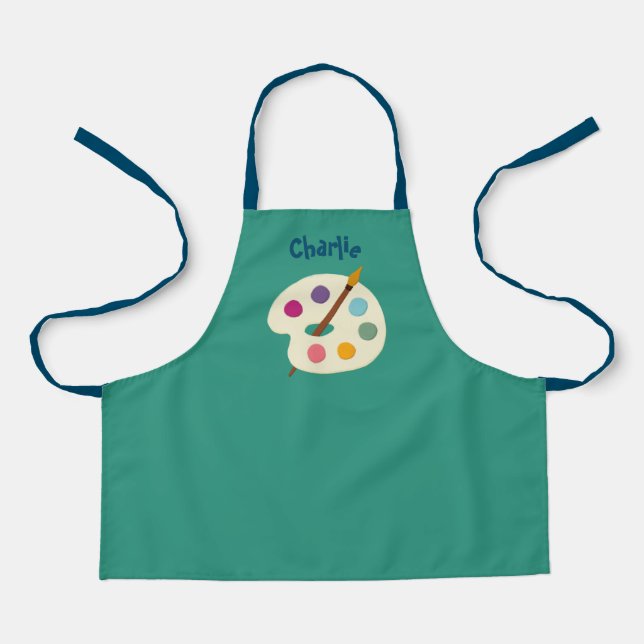 Tablier personnalisée NOM École d'art Artiste Apron (Recto)