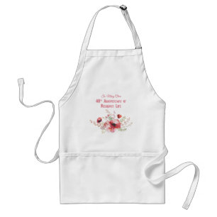 Tablier Personnaliser, 40e anniversaire Nun, rose et