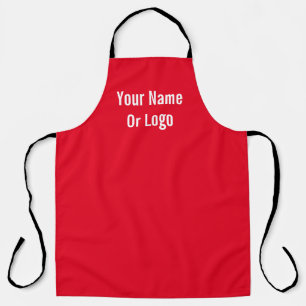 Tablier Personnaliser Avec Nom Ou Logo Rouge Lumineux
