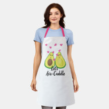 Personnaliser Avocado Baker Chef Apron Love Hearts