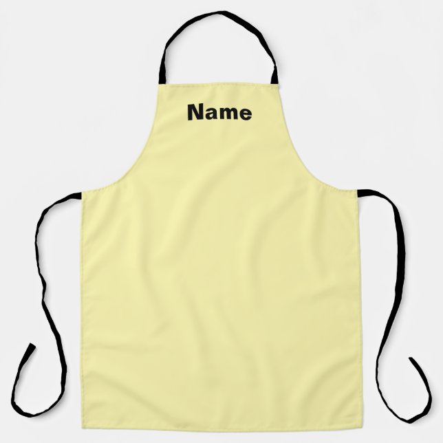 Tablier Personnaliser Café Café Boutique Pastel Jaune (Recto)