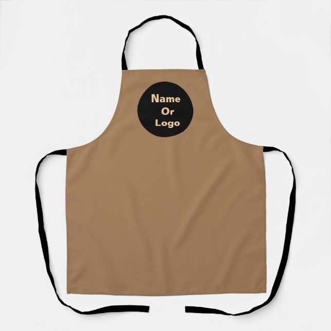 Tablier Personnaliser Caramel Brown (Recto)