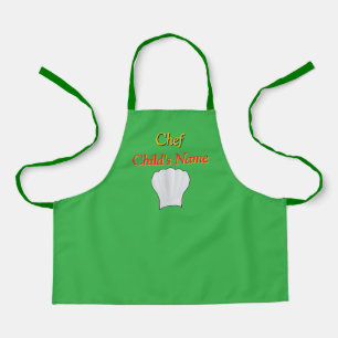 Tablier Personnaliser Chef Kids Green Craft