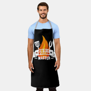 Tablier Personnaliser Chef noir Personnaliser Grill Master
