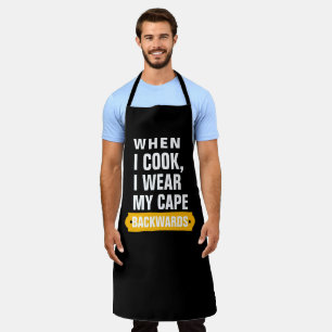 Tablier Personnaliser Chef Noir Personnaliser Mème Hommes