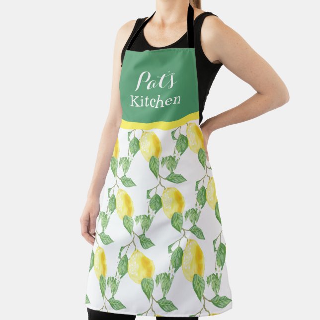 Tablier Personnaliser Citrus citron avec Feuilles verts Im (Insitu)