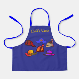 Tablier Personnaliser Collection Casquette Enfants Bleu