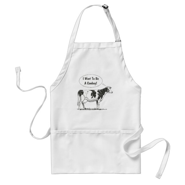 Tablier Personnaliser de vache à pensée du Holstein il (Devant)