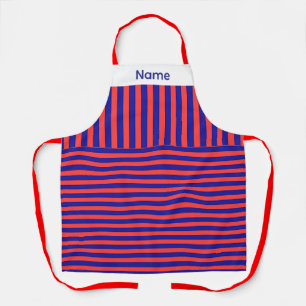 Tablier Personnaliser des bandes verticales horizontales r