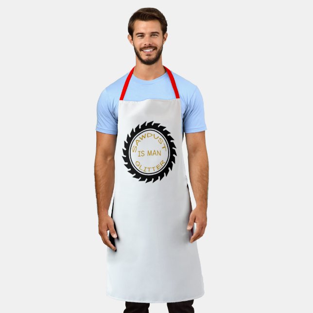 Tablier Personnaliser Funny Je Bois & I Grill Chef Baker (Porté)