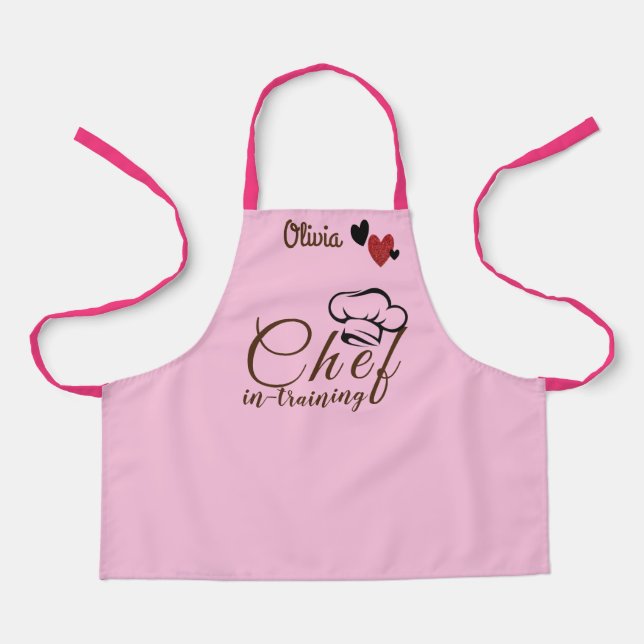 Tablier Personnaliser Junior Baker Cook Nom personnalisé E (Recto)