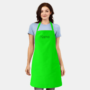 Tablier Personnaliser la Personnaliser avec NOM néon vert