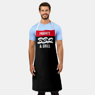 Tablier Personnaliser le barbecue et le grill Nom personna