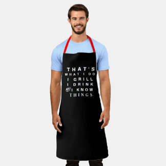 Tablier Personnaliser le grill Funny Chef de boulanger Men