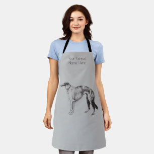 Tablier Personnaliser Martynow Borzoi Sketch Grooming Apro