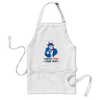 TABLIER PERSONNALISER ONCLE SAM VOUS SOUHAITE,<YOUR TEXT>
