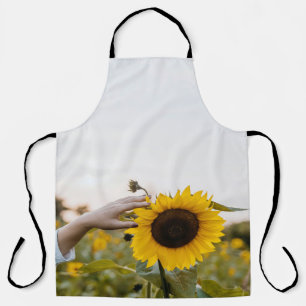 Tablier Personne tenant du tournesol