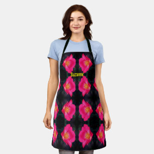 Tablier Pétales rose vif Abstrait motif floral