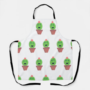 Tablier Petit Cactus Mignon Dessin Animé Succulent Art Amu