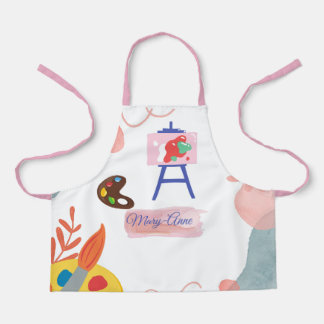 Tablier Petit chevalet artiste et pinceau