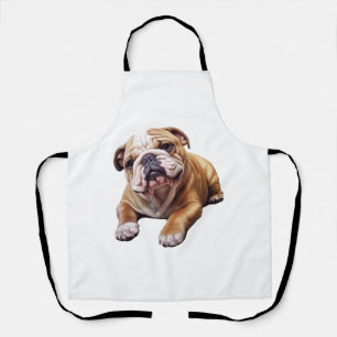 Tablier Petit chien de taureau anglais mou - Chiot de chie
