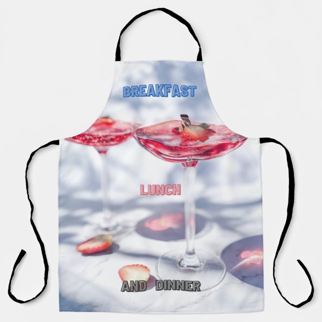 Tablier Petit déjeuner, déjeuner et dîner (Recto)