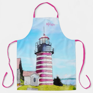 Tablier Phare de West Quoddy Berry Lubec Maine
