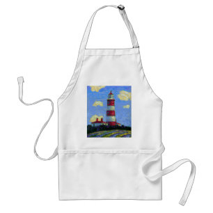 Tablier Phare Pastel et champs de lavande