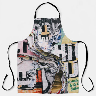 Tablier Photo de clôture de papiers déchirés