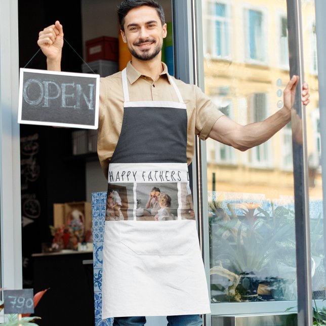 Tablier Photo de collection moderne et Fête des pères heur (Créateur téléchargé)