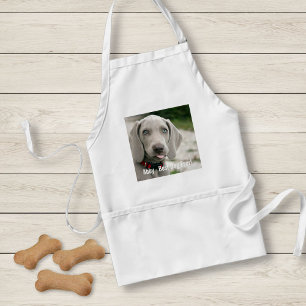 Tablier Photo et nom du chien Weimaraner personnalisé